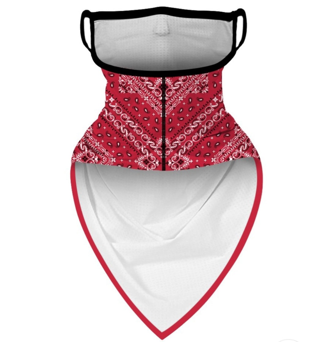 Red Bandana FaceMask