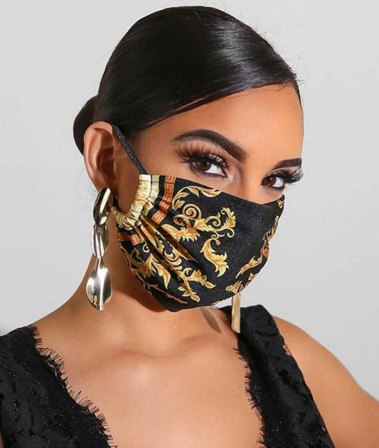 Gold & Black Inspired Mask